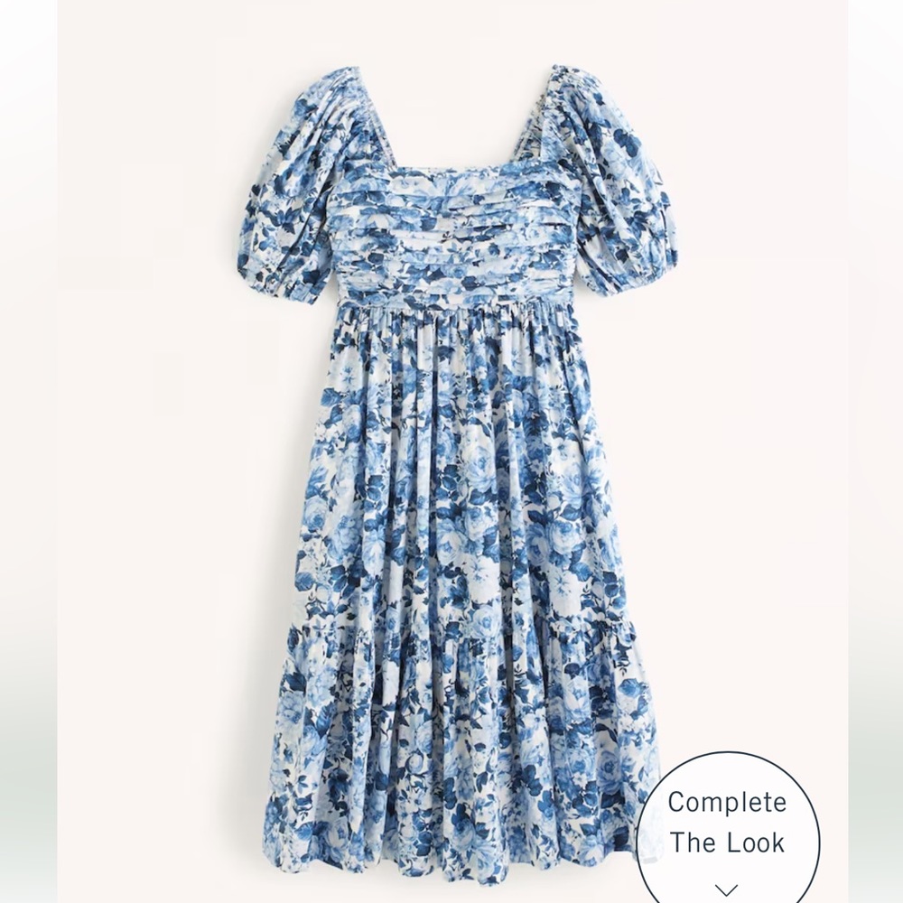 Emerson Poplin Puff Sleeve Midi